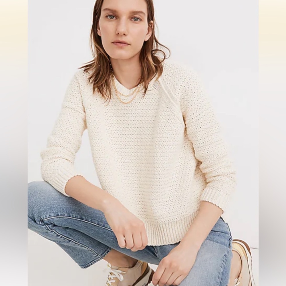 Madewell Open-Stitch Hopedale Pullover Sweater